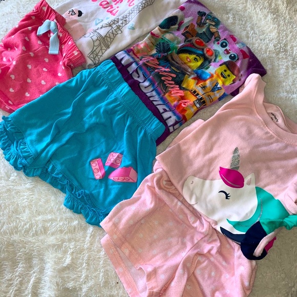 🌙 💤 9 Pairs PJ girl pajama lot, bundle winter and fall long pants 💤 🌙 - Picture 12 of 13